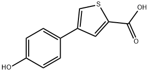 2-Thiophenecarboxylic acid, 4-(4-hydroxyphenyl)- 结构式