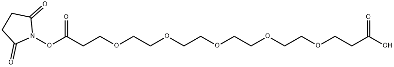 Acid-PEG5-NHS ester Structure