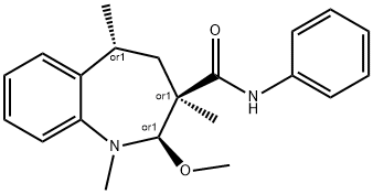 1H-1-Benzazepine-3-carboxamide, 2,3,4,5-tetrahydro-2-methoxy-1,3,5-trimethyl-N-phenyl-, (2R,3R,5R)-rel- Structure