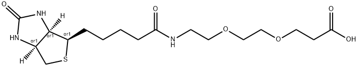 Biotin-PEG2-Acid Structure