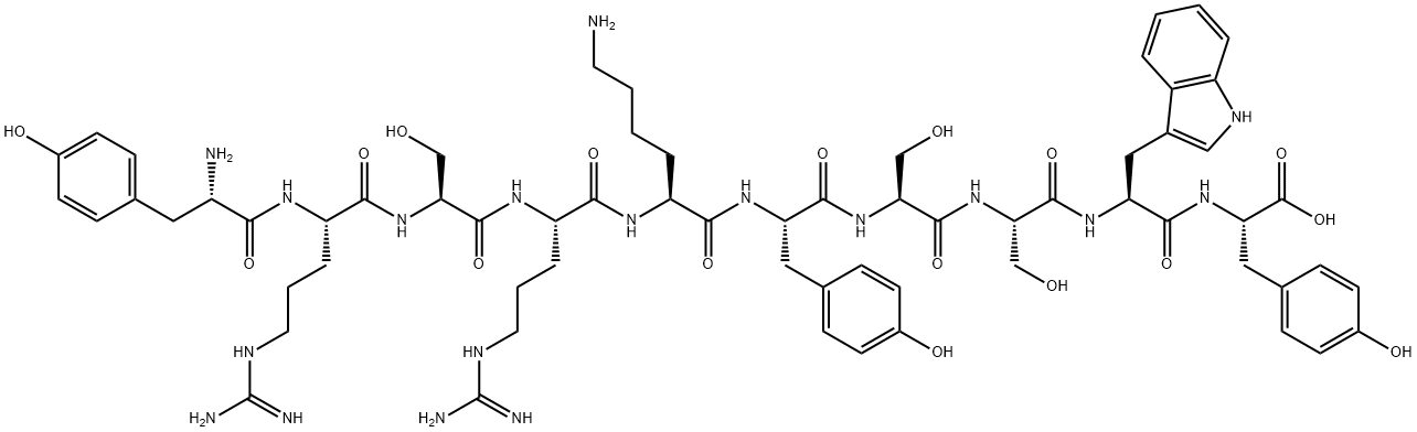 十肽-12, 137665-91-9, 结构式