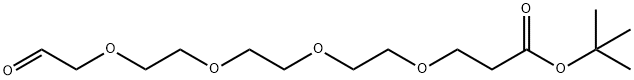 ALD-PEG4-T-ブチルエステル 化学構造式
