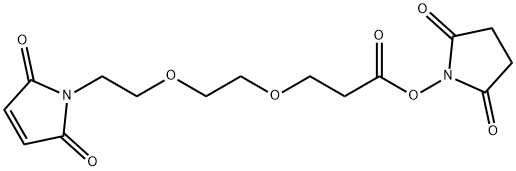 马来酰亚胺-PEG2-琥珀酰亚胺酯, 1433997-01-3, 结构式