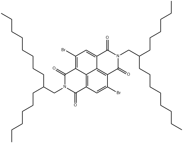 4,9-二溴-2,7-二(2-己基辛基)苯并[LMN][3,8]菲罗啉-1,3,6,8(2H,7H)-四酮, 1459168-68-3, 结构式