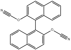 Cyanic acid, 2'-cyanato[1,1'-binaphthalen]-2-yl ester Structure