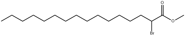 Hexadecanoic acid, 2-bromo-, methyl ester Structure