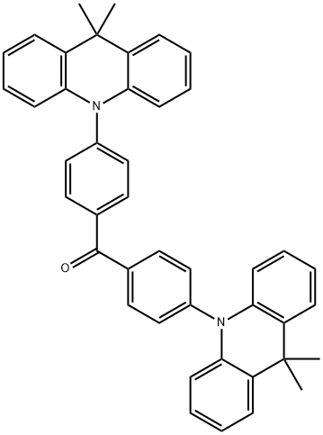 双(4-(9,9-二甲基-乙酰基-10(9H)-基)苯基)甲酮, 1685287-55-1, 结构式