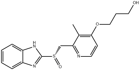 (S)-O-Desmethyl Rabeprazole Impurity Structure