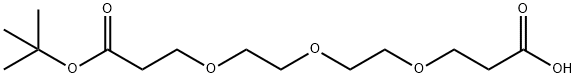 カルボキシ-PEG3-T-ブチルエステル 化学構造式
