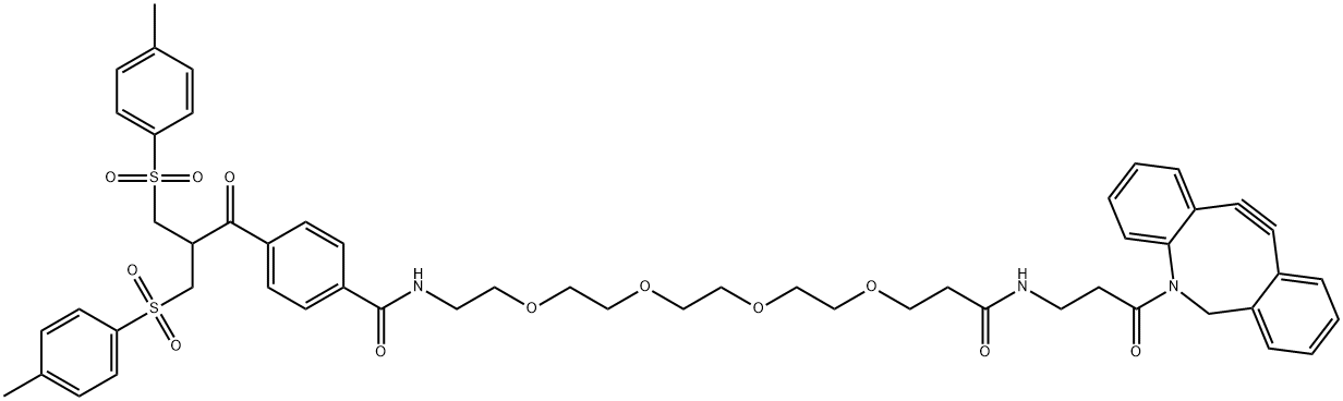 BIS-SULFONE-PEG4-DBCO, 1854034-70-0, 结构式