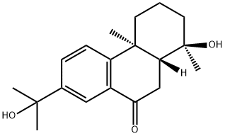 18-去甲-4,15-二羟基阿松香-8,11,13-三烯-7-酮 结构式