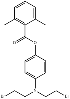 4-[Bis(2-bromoethyl)amino]phenyl=2,6-dimethylbenzoate Structure