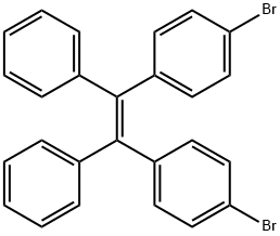 Benzene, 1,1'-[(1Z)-1,2-diphenyl-1,2-ethenediyl]bis[4-bromo- Structure