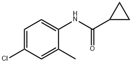 N-(4-氯-2-甲基苯基)环丙甲酰胺 结构式