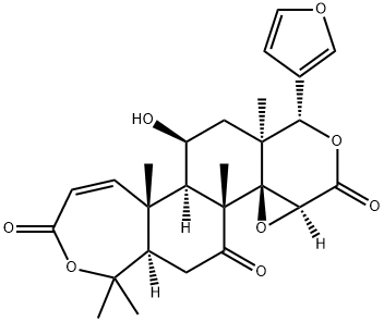 11α-Hydroxyobacunoic acid 3,4-lactone Structure