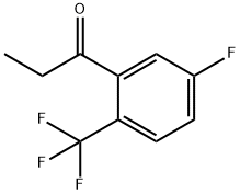 2-FLUORO-5-(TRIFLUOROMETHYL)PROPIOPHENONE, 97 Structure
