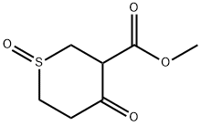 2H-Thiopyran-3-carboxylic acid, tetrahydro-4-oxo-, Methyl ester, 1-oxide Structure