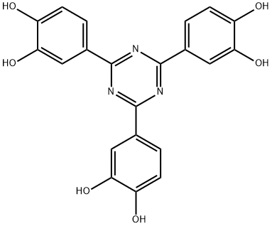 1,2-Benzenediol, 4,4',4''-(1,3,5-triazine-2,4,6-triyl)tris- Structure