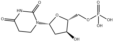 2'-deoxy-tetrahydro-5'-uridylic acid Structure