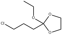 1,3-Dioxolane, 2-(3-chloropropyl)-2-ethoxy- Structure