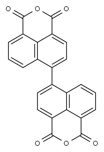 6,6′-ビ[1H,3H-ナフト[1,8-cd]ピラン-1,3-ジオン] 化学構造式