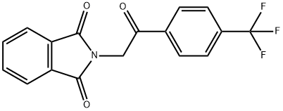 1H-Isoindole-1,3(2H)-dione, 2-[2-oxo-2-[4-(trifluoromethyl)phenyl]ethyl]- Struktur
