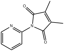 1H-Pyrrole-2,5-dione, 3,4-dimethyl-1-(2-pyridinyl)- Structure