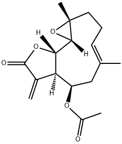 (1aR,4E,7R,7aR,10aS,10bR)-7-アセトキシ-2,3,6,7,7a,8,10a,10b-オクタヒドロ-1a,5-ジメチル-8-メチレンオキシレノ[9,10]シクロデカ[1,2-b]フラン-9(1aH)-オン