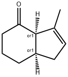 4H-Inden-4-one, 1,3a,5,6,7,7a-hexahydro-3-methyl-, (3aR,7aR)-rel- (9CI) Structure