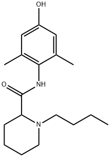4′-ヒドロキシブピバカイン 化学構造式