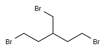 Pentane, 1,5-dibromo-3-(bromomethyl)- Structure