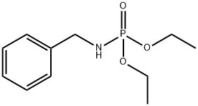 Phosphoramidic acid, N-(phenylmethyl)-, diethyl ester Struktur