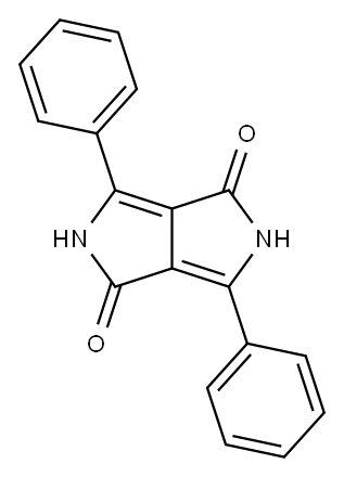 2,5-二氢-3,6-二苯基吡咯并[3,4-C]吡咯-1,4-二酮, 54660-00-3, 结构式
