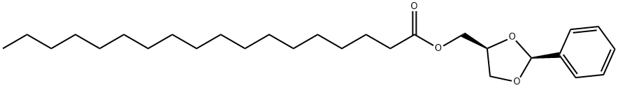 rel-ステアリン酸[(2S*)-2α*-フェニル-1,3-ジオキソラン]-4α*-イルメチル 化学構造式