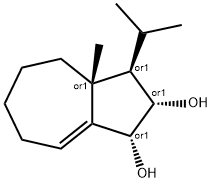 1,2-Azulenediol, 1,2,3,3a,4,5,6,7-octahydro-3a-methyl-3-(1-methylethyl)-, (1R,2S,3R,3aR)-rel- (9CI) Structure