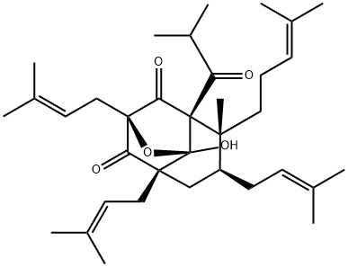 8-HYDROXYHYPERFORIN 8,1-HEMIACETAL, 59014-02-7, 结构式