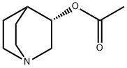 1-Azabicyclo[2.2.2]octan-3-ol, 3-acetate, (3S)- Structure