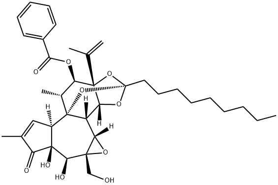 12β-ベンゾイルオキシシンプレキシン 化学構造式