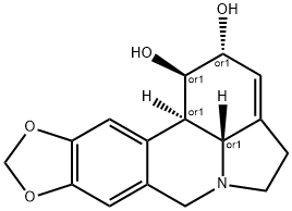 1H-[1,3]Dioxolo[4,5-j]pyrrolo[3,2,1-de]phenanthridine-1,2-diol, 2,4,5,7,12b,12c-hexahydro-, (1R,2R,12bR,12cR)-rel- 结构式