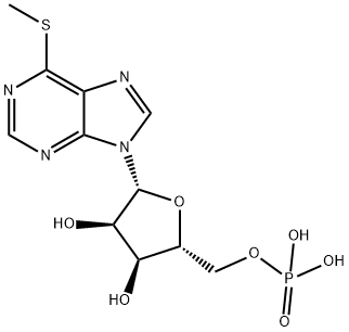 6-methylthiopurine ribonucleoside-5'-phosphate 结构式