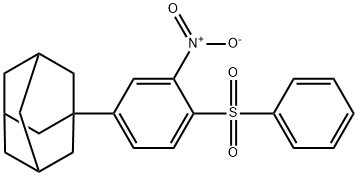 1-[3-Nitro-4-(phenylsulfonyl)phenyl]tricyclo[3.3.1.13,7]decane 结构式
