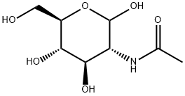 2-(アセチルアミノ)-2-デオキシ-D-グルコピラノース 化学構造式