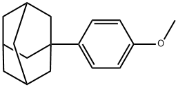 Tricyclo[3.3.1.13,7]decane, 1-(4-methoxyphenyl)- Struktur
