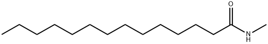 Tetradecanamide, N-methyl- Structure