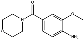 (4-氨基-3-甲氧基苯基)-1-吗啉基甲酮, 761441-08-1, 结构式