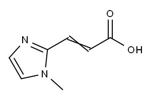2-Propenoicacid,3-(1-methyl-1H-imidazol-2-yl)-(9CI) Structure