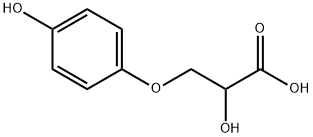 beta-4(hydroxyphenoxy)lactic acid 结构式