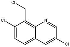 3，7-dichloro-8-chloro methyl quinoline Struktur