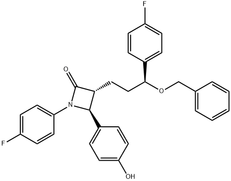 Ezetimibe Benzyl Impurity, 851860-29-2, 结构式