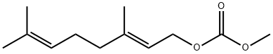 (2E)-3,7-Dimethyl-2,6-octadienyl methyl carbonate Struktur